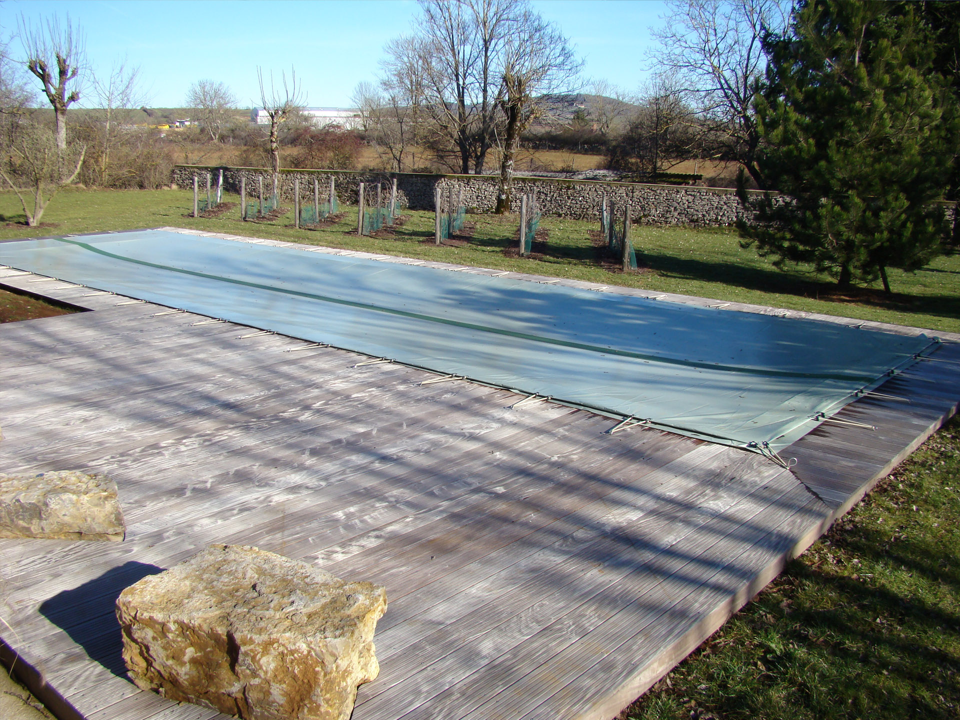 Couverture à barres pour piscine